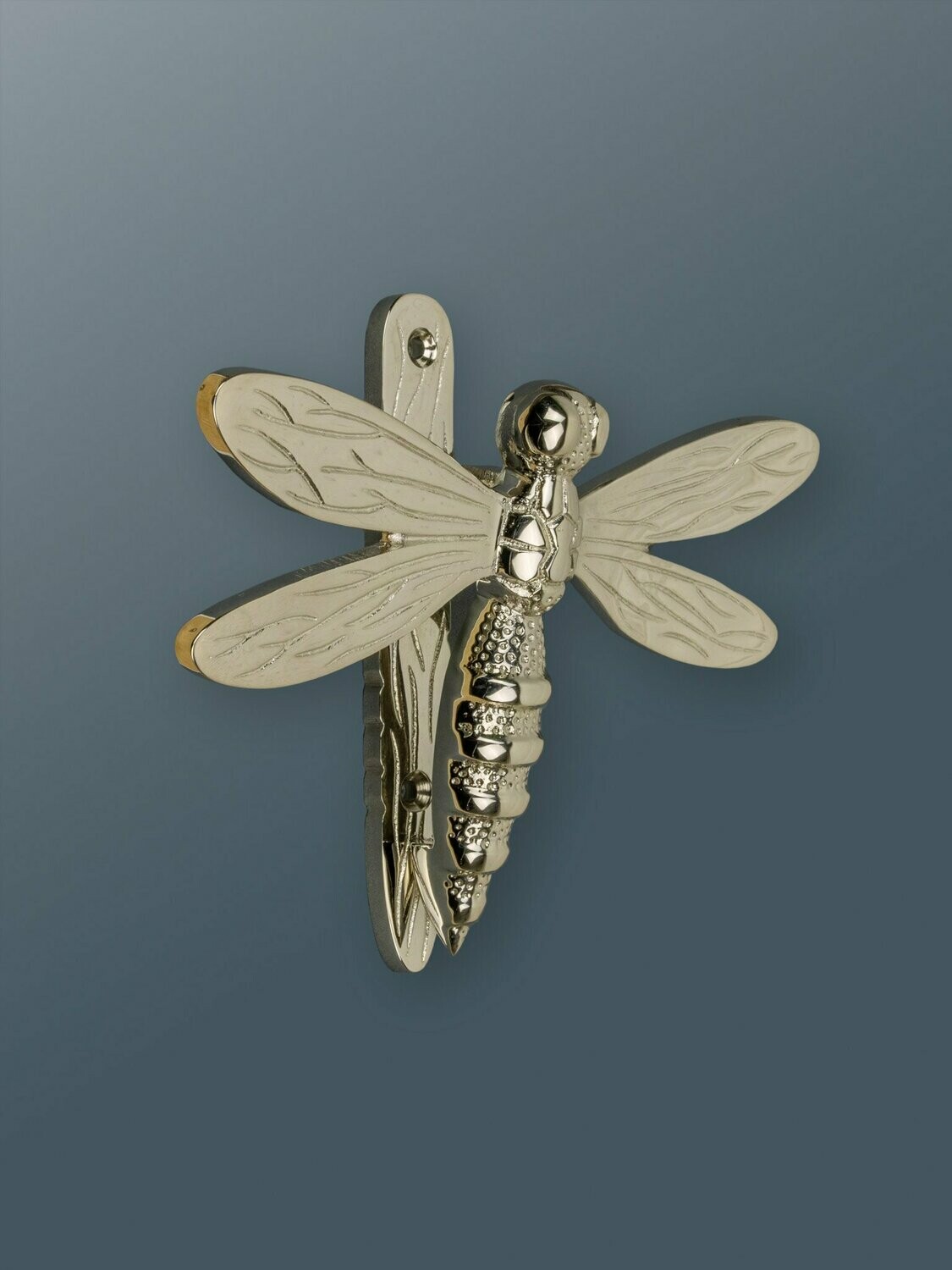 Dragonfly door knocker in Nickel Finish 