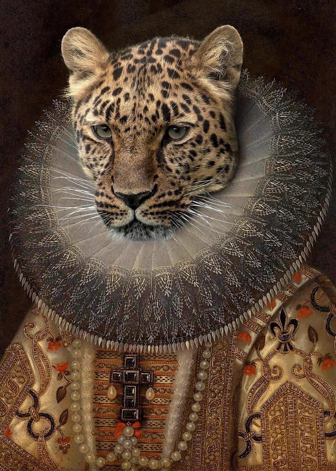 Queen Leopard Wall Art Print