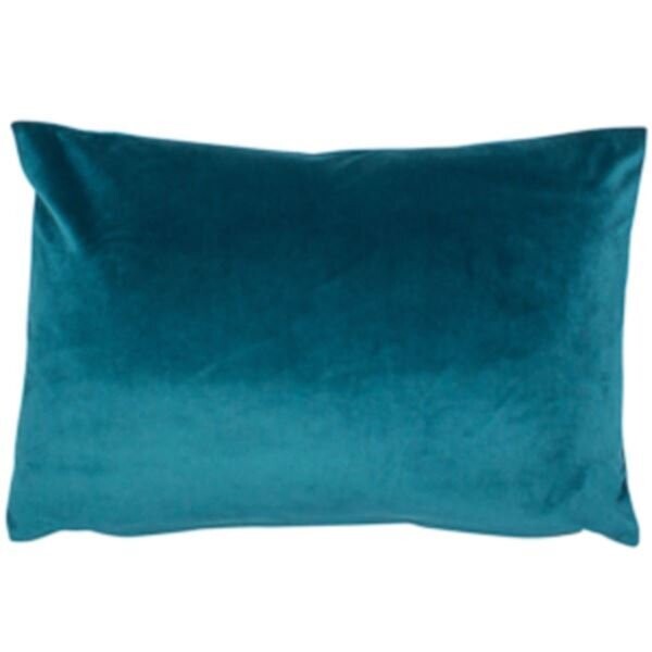 Teal Velvet Rectangular Cushion