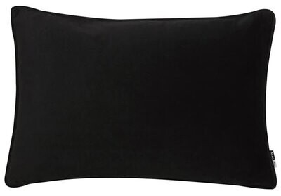 Velvet Black Rectangular Cushion