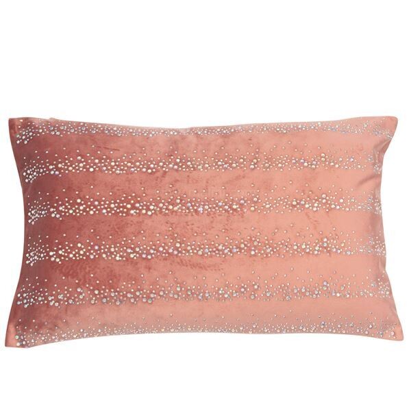 Rose Rectangle with Sparkle Cushion