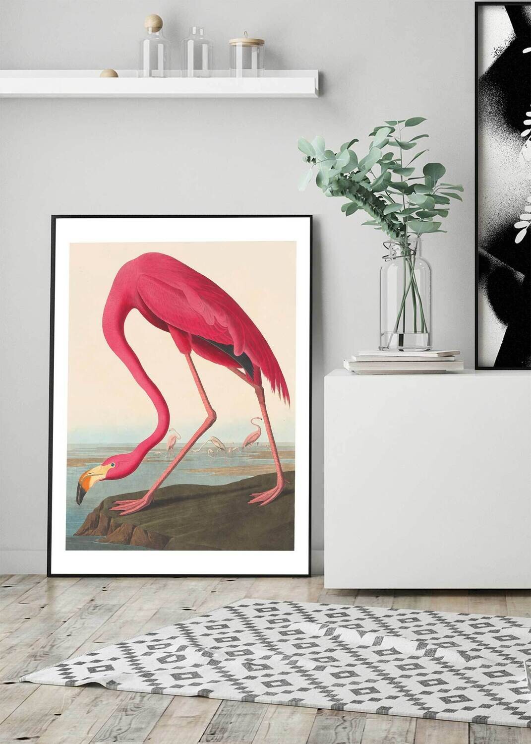 American Flamingo Wall Art Print