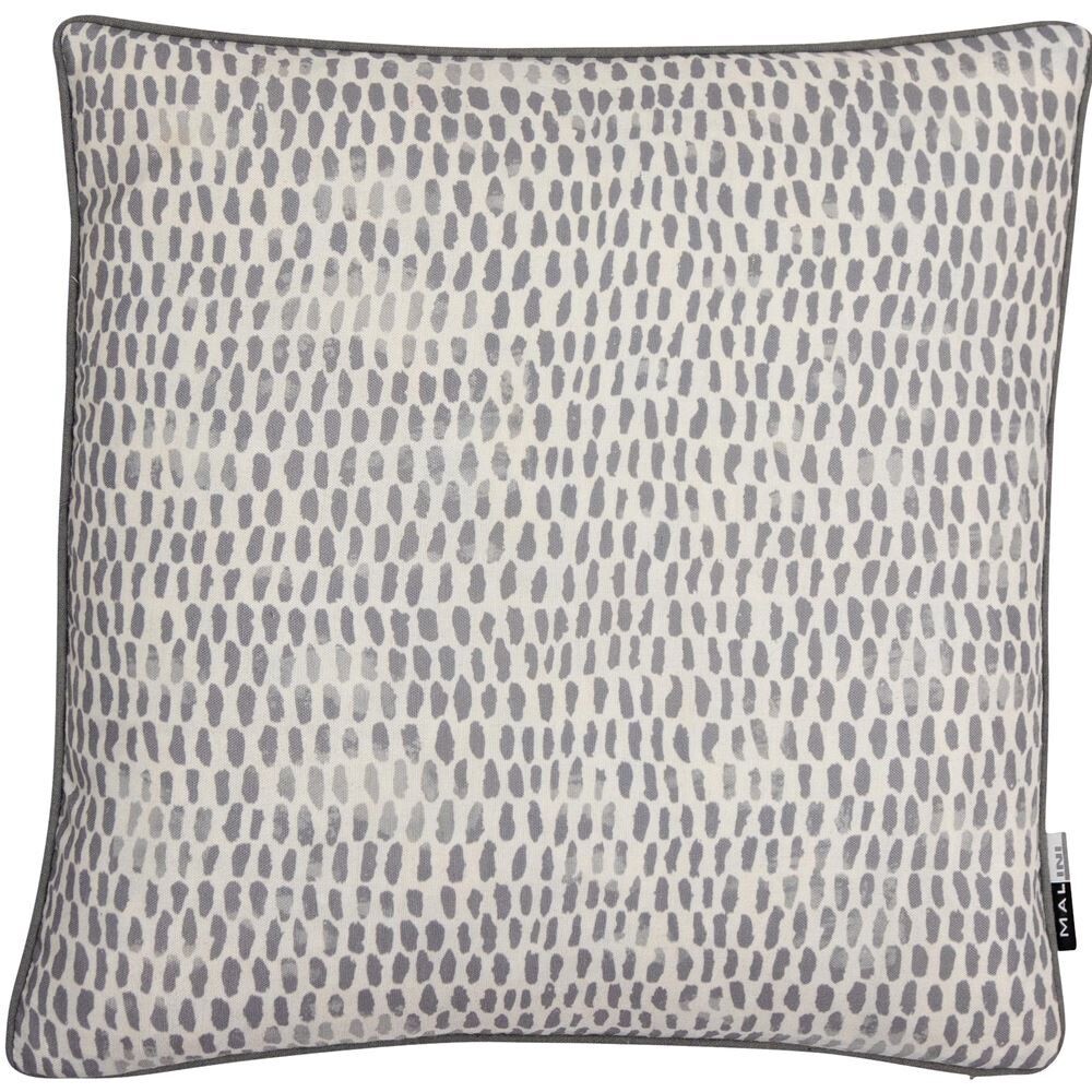 Linen Grey Raindrops Cushion
