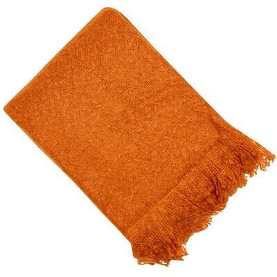 Rust/Orange Soft Mohair Throw