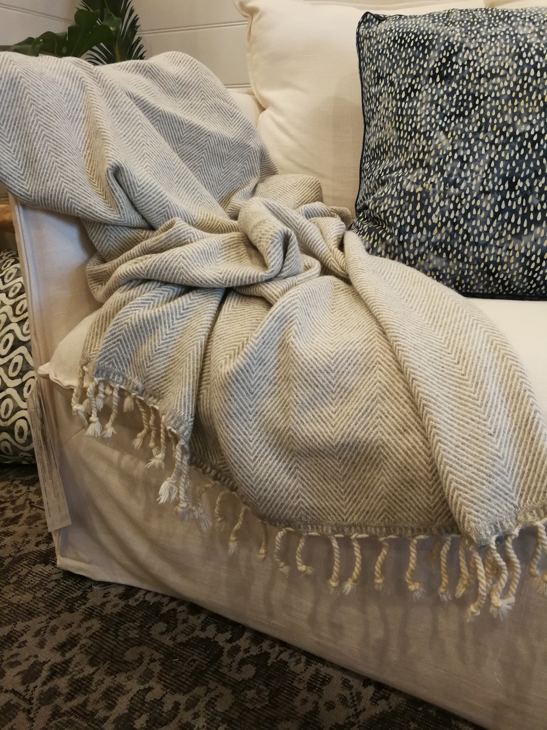 Lambswool Herringbone Throw