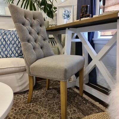 Linen Upholstered Dining Chair