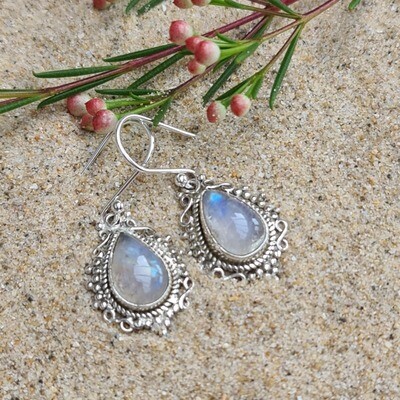 Keisha Earrings - Moonstone