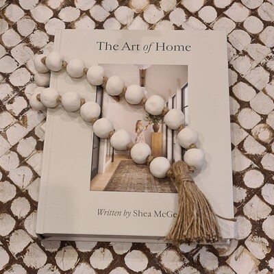 Ceramic and Jute Tassel Strand
