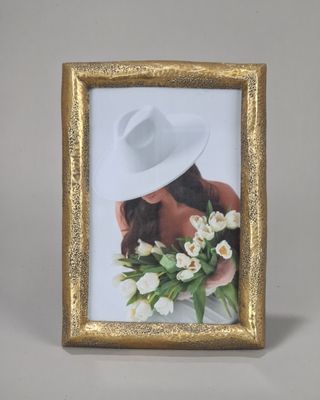 Hammered Gold Photo Frame 4x6