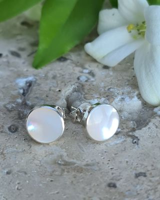 Mother of Pearl Stud Earrings
