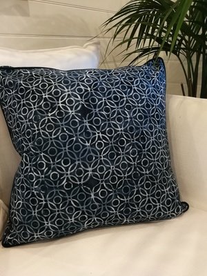 Indigo Rings Cushion