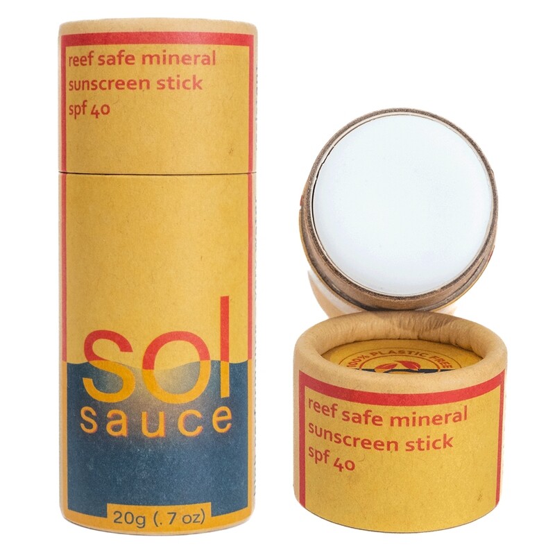 Sol Sauce Sunscreen Stick - Natural Color 20grams High Performance Reef Safe