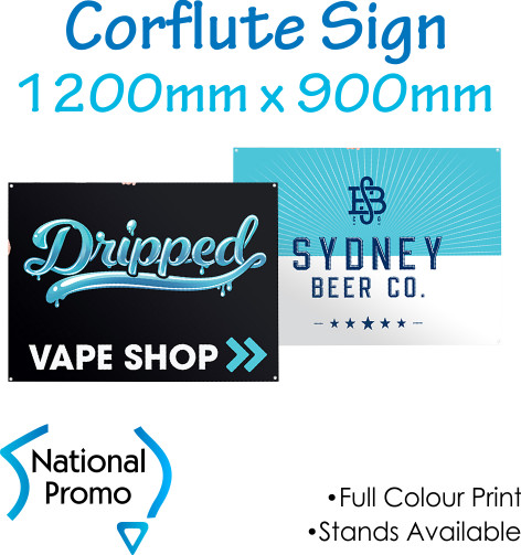 Corflute Sign 1200mm W x 900mm H