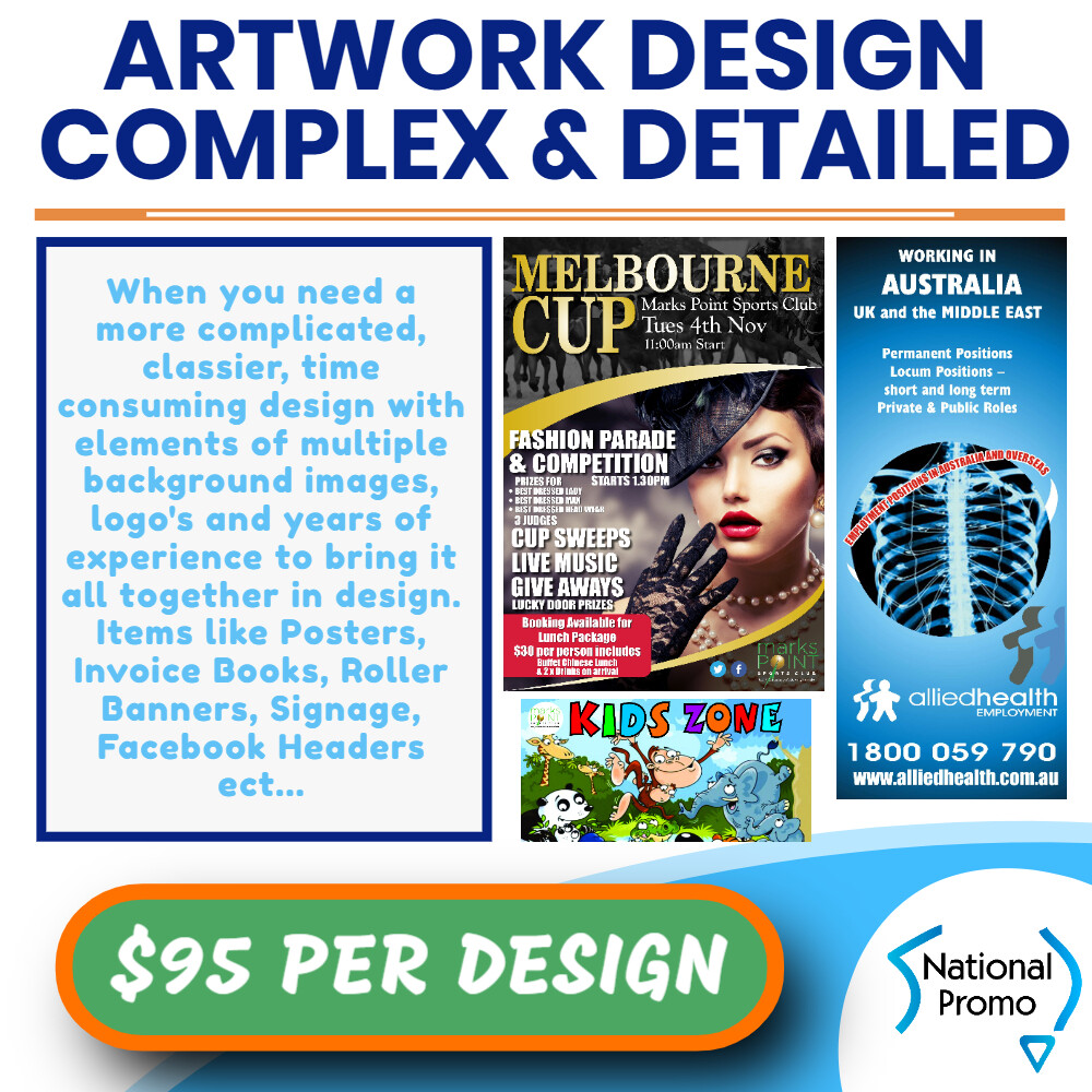 ARTWORK DESIGN - DETAILED &amp; COMPLEX