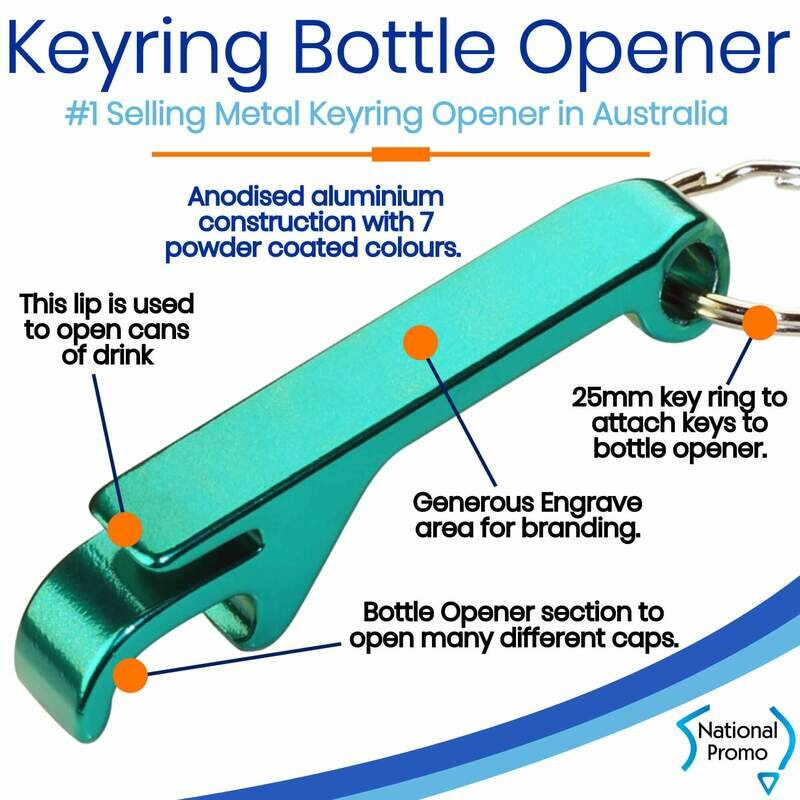 50 for $40 > Engraved Metal BOTTLE OPENER KEYRING