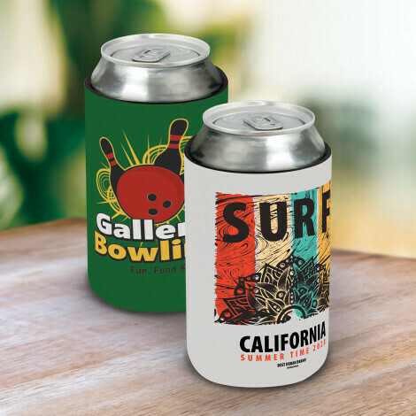 FULL COLOUR PRINT on 2 SIDES > STUBBY COOLER - FLAT PACK