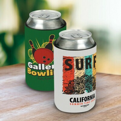 FULL COLOUR PRINT on 2 SIDES > STUBBY COOLER - FLAT PACK