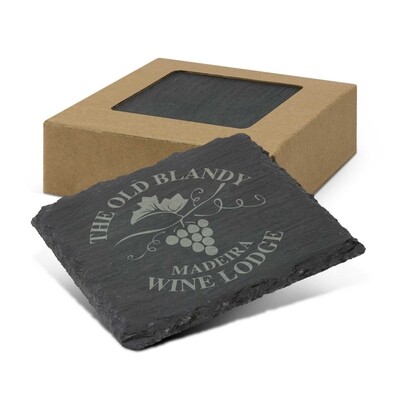 5 x Engraved Coaster 4 pack SLATE COASTERS