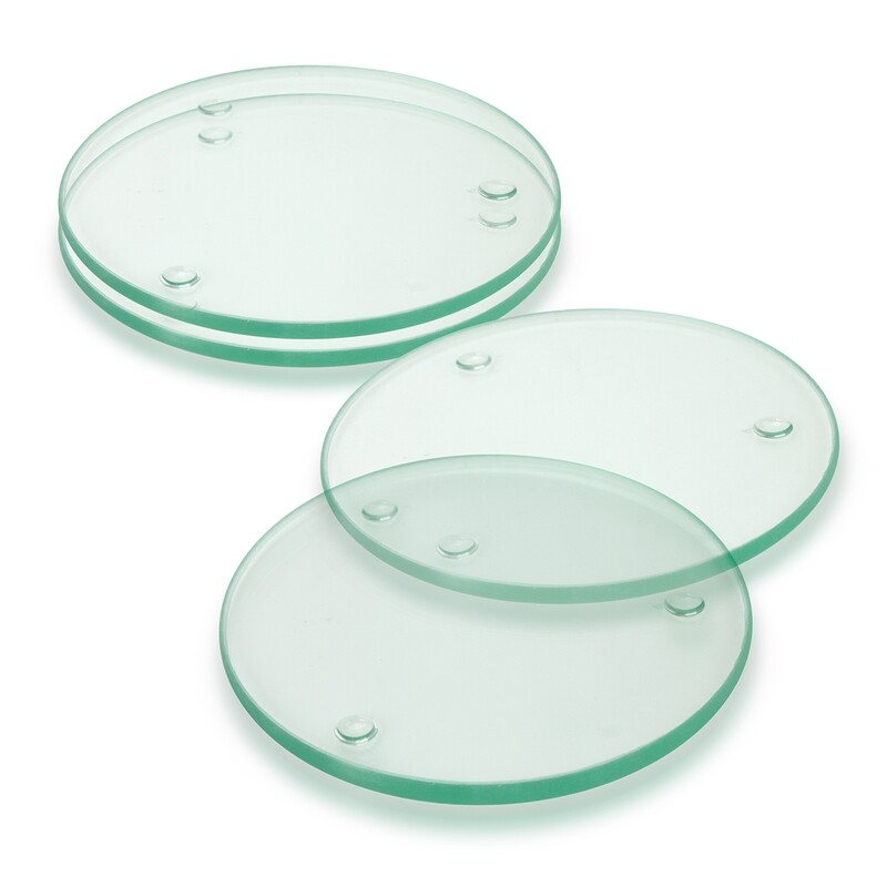 MONTI GLASS COASTER SET OF 4 - ROUND