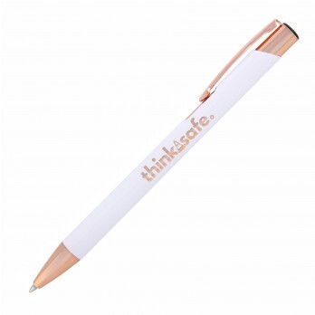 SLIM ROSE GOLD ENGRAVED BALLPOINT PEN