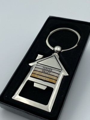 65x House Shaped Bottle Opener Keyring