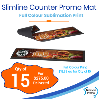 15x Slimline Counter Promo Mat