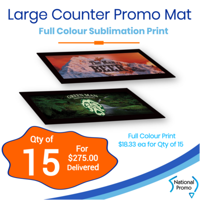 15x Large Counter Promo Mat