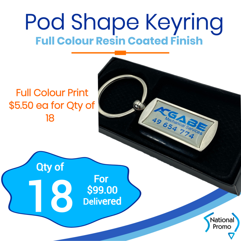 18x Pod Shape Display Keyring 18x Pod Shape Display Keyring