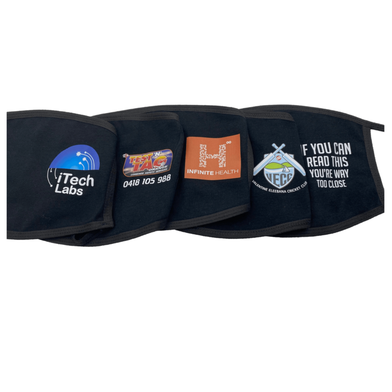 50 x 3 LAYER COTTON MASKS with FULL COLOUR PRINT