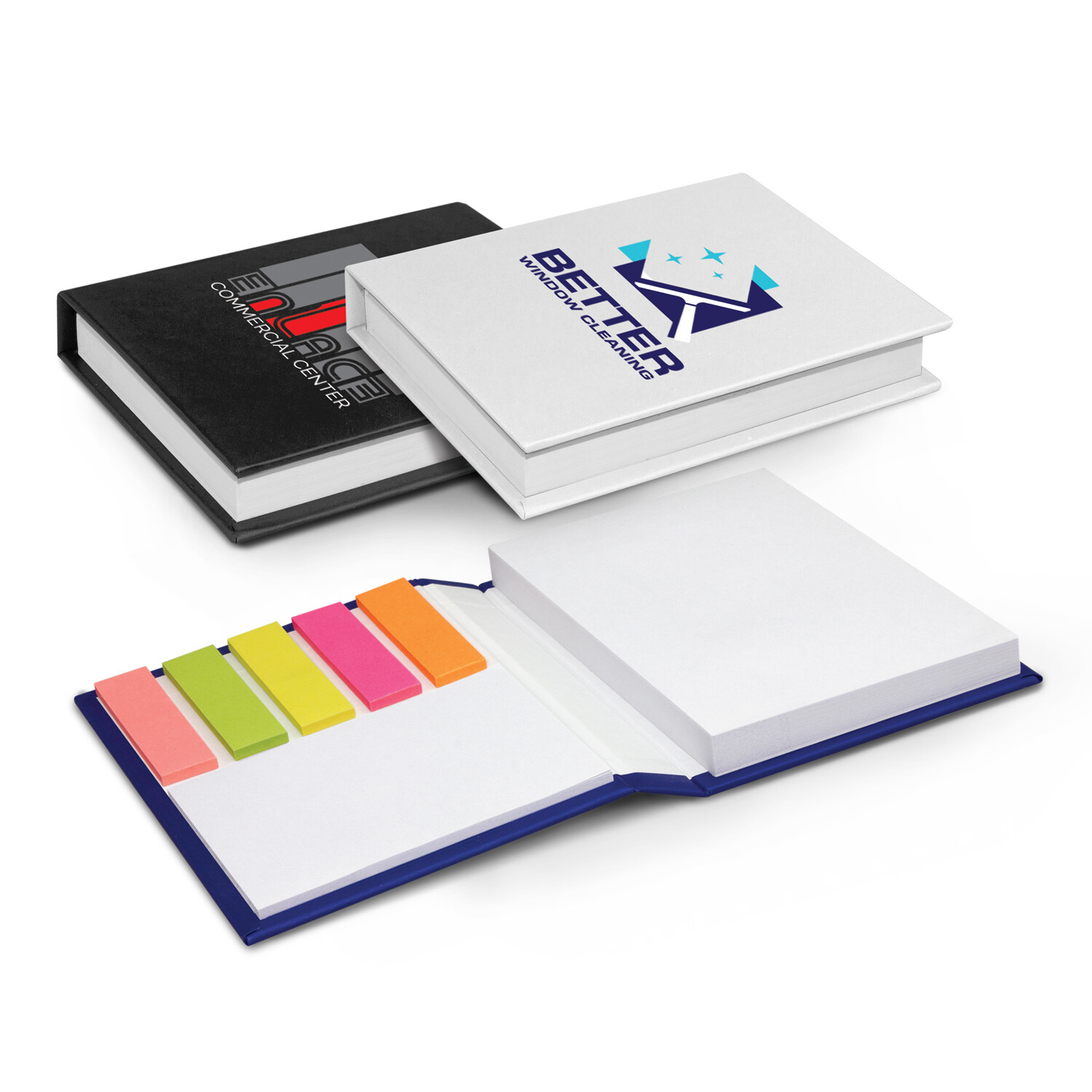 HARD COVER NOTEFLAGS &amp; POST IT NOTE SET Colour Print