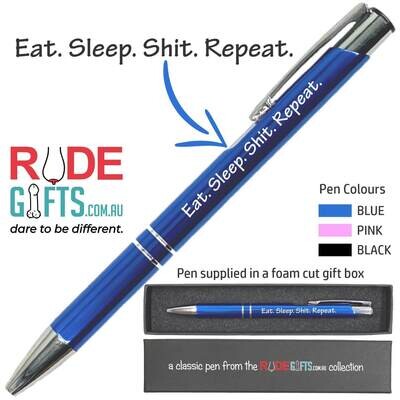Rude Gifts Pens | Eat. Sleep. Shit. Repeat.