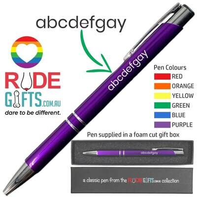 Rude Gifts Pens | abcdefgay