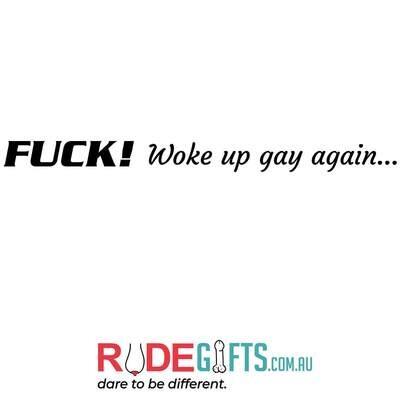 Rude Gifts Pens | FUCK! Woke Up GAY again...