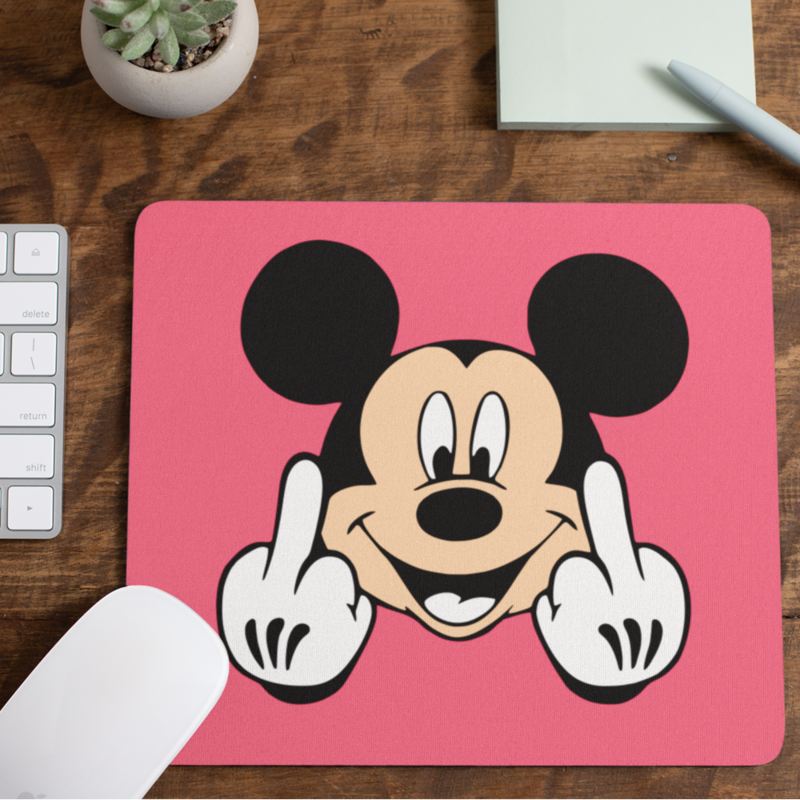 Rude Gifts Mouse Mat &gt; Mickey&#39;s Finger Delivered for $13.95