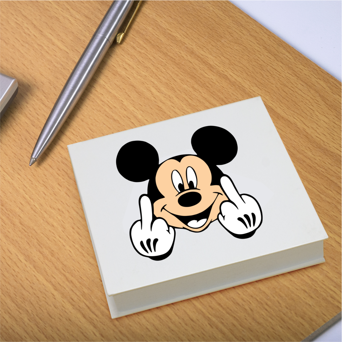 100 Page Sticky Notepad with Hard Cover &gt; Mickey&#39;s Finger