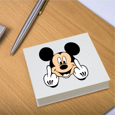 100 Page Sticky Notepad with Hard Cover &gt; Mickey&#39;s Finger