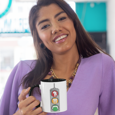 11oz Rude Gifts Coffee Mug > Traffic Light Signals