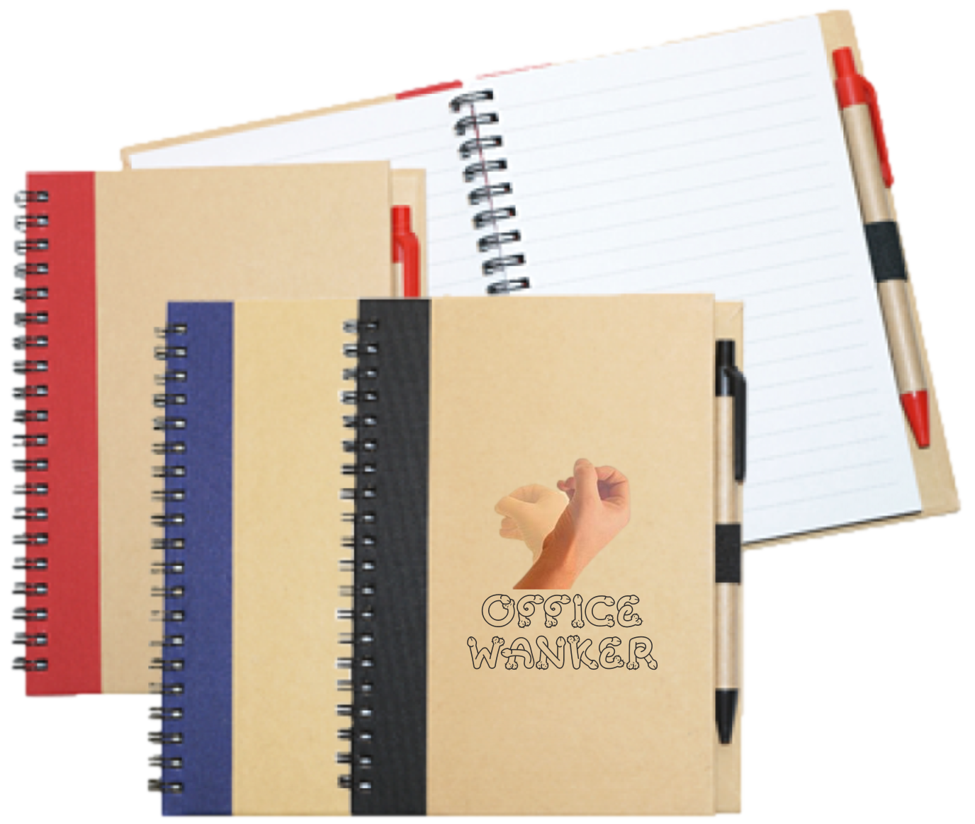 Wiro Bound Recycled A5 Notebook &amp; Pen &gt;Office W*nker