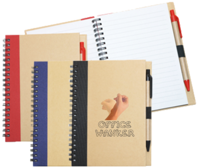 Wiro Bound Recycled A5 Notebook &amp; Pen &gt;Office W*nker