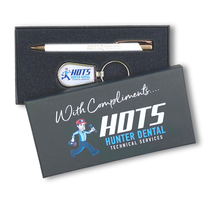 25 x Premium Pen &amp; Epoxy Coated Metal Keyring Sets for $275 Includes Print on Lid