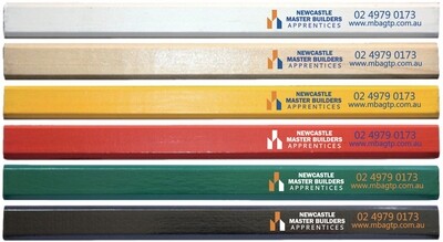 250 x BUILDERS CARPENTER PENCILS - FULL COLOUR PRINT