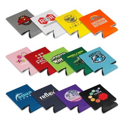 FULL COLOUR PRINT on 2 SIDES &gt; STUBBY COOLER - FLAT PACK