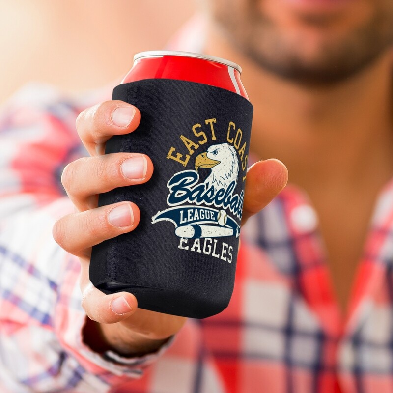 FULL COLOUR PRINT on 1 SIDE ONLY > STUBBY COOLER - FLAT PACK