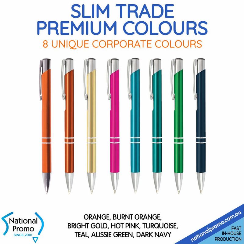 SLIM TRADE PREMIUM COLOURS Metal Engraved Pen