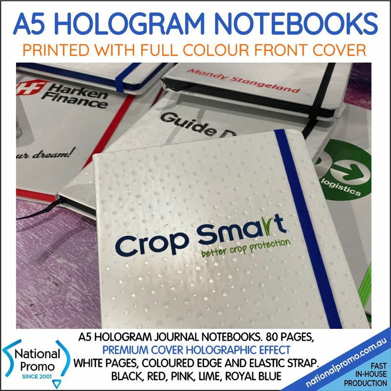 8 Notebooks for $40 >A5 HOLOGRAM COVER NOTEBOOK