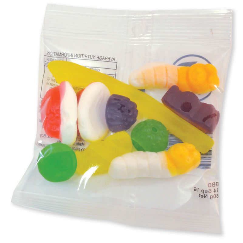ASSORTED JELLY PARTY MIX 50 GRAM CELLO BAG