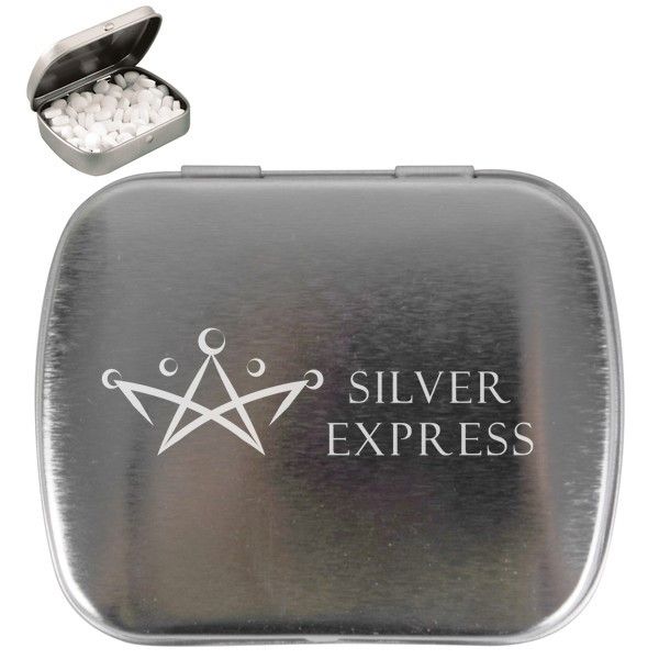 SUGAR FREE BREATH MINTS IN SILVER TIN 100 MINTS