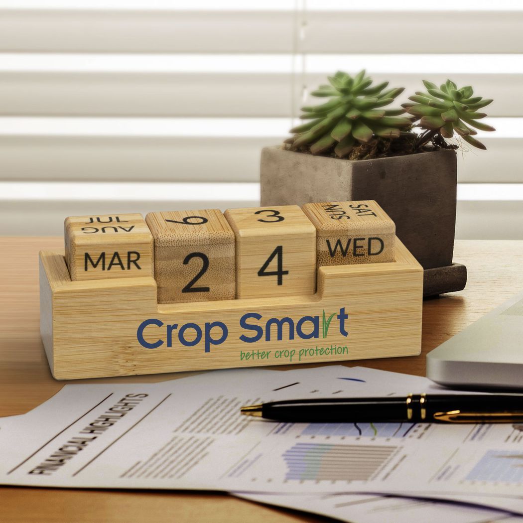 BAMBOO BLOCK DESK CALENDAR