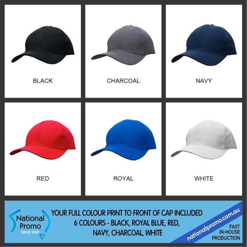 $5 COTTON TWILL SPORTS CAP > 6 Colours  SAVE 40%