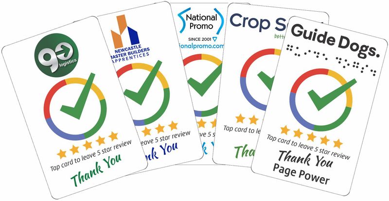 GOOGLE 5 STAR REVIEW CARDS - Tap to Get 5 Star Client Reviews
